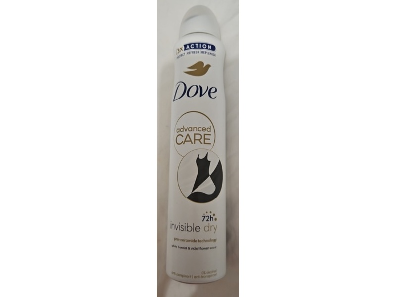 Dove Advanced Care Invisible Dry Anti-Perspirant, White Freesia & Violet Flower, 200 mL