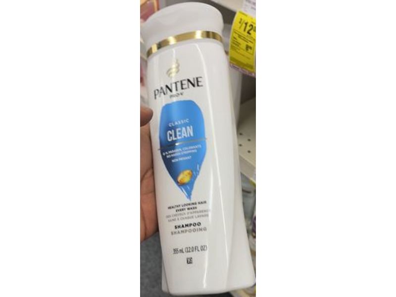 Pantene Pro-V Classic Clean Shampoo, 12.0 fl oz/355 mL