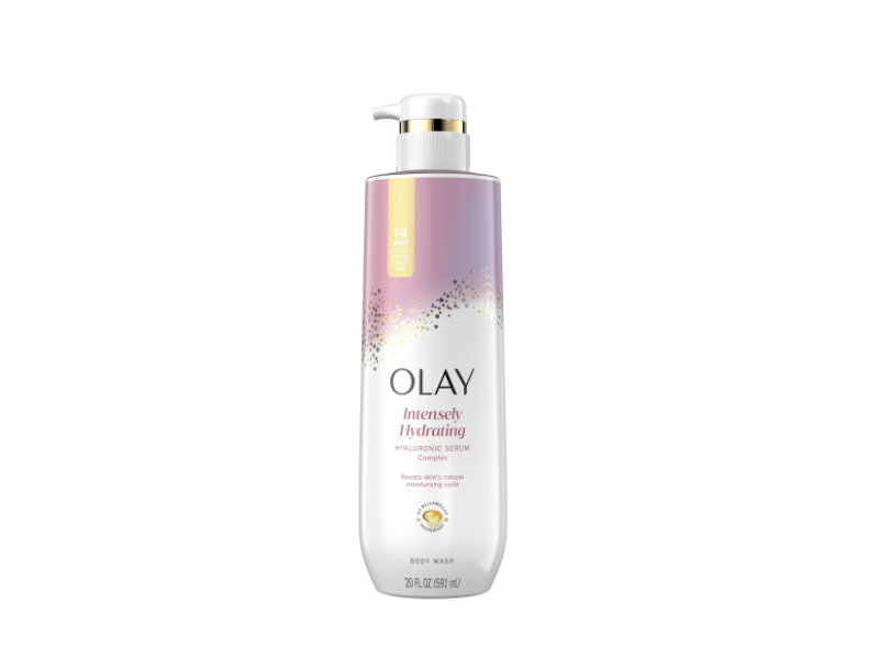 Olay Hydrating Body Wash, Hyaluronic , 20 fl oz/591 mL, Pack Of 4