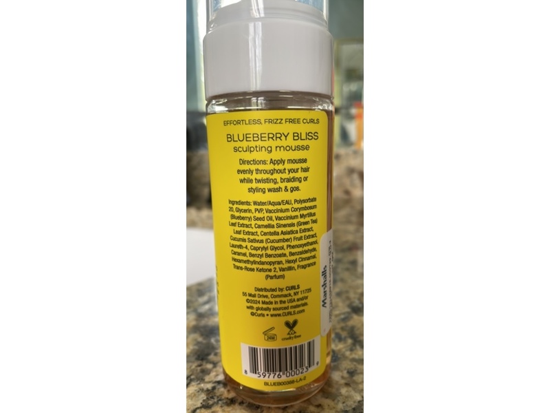 Curls Blueberry Bliss Sculping Mousse, 5.75 fl oz/170 mL