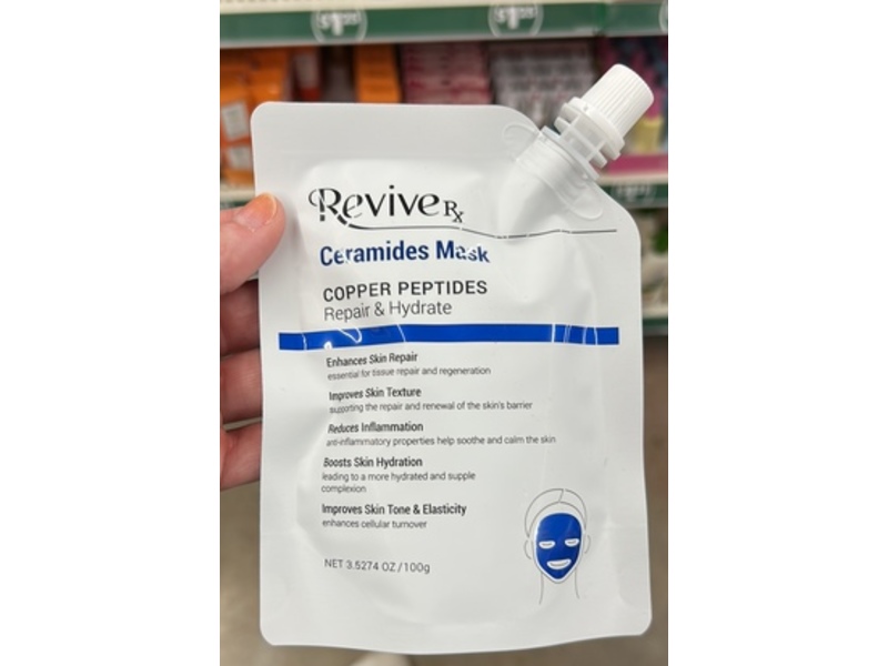 Revive Rx Ceramides Mask, Copper Peptides, 3.5274 oz/100 g