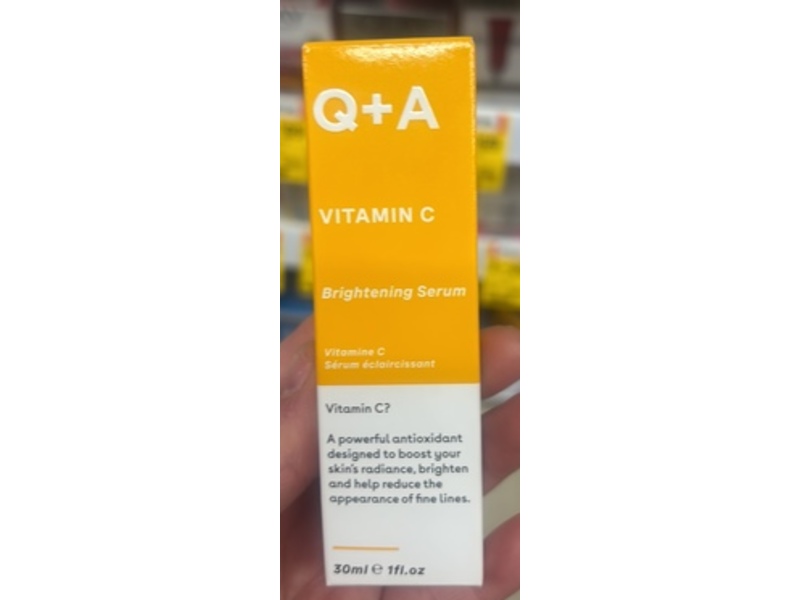 Q+A Brightening Serum, Vitamin C, 1 fl oz/30 mL