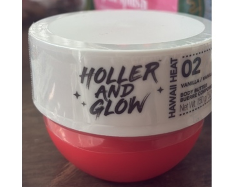 Holler And Glow Hawaii Heat Body Butter, Vanilla, 5.29 oz/150 g