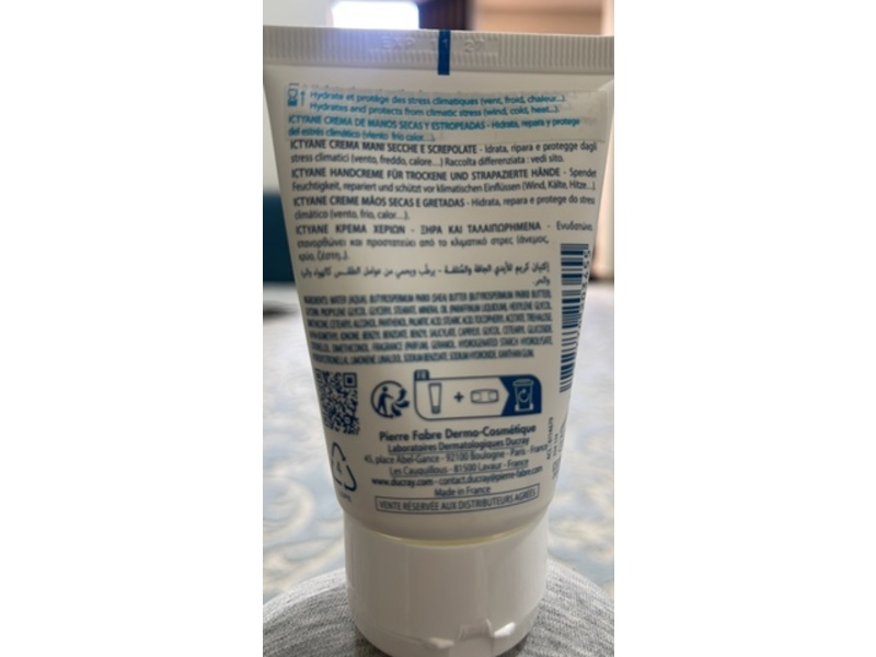 Ducray Ictyane Hand Cream, 1.6 fl oz/50 mL