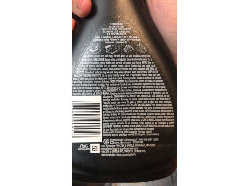 Febreze Unstopables Fabric Refresher, Fresh, 16.9 fl oz / 500 mL