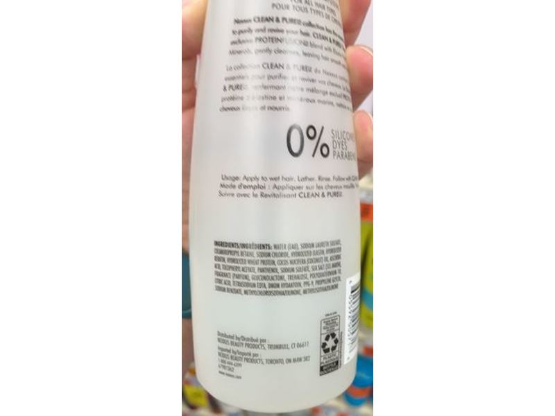 Nexxus Clean & Pure Nourishing Detox Shampoo, Protein Fusion, 3 fl oz/89 mL