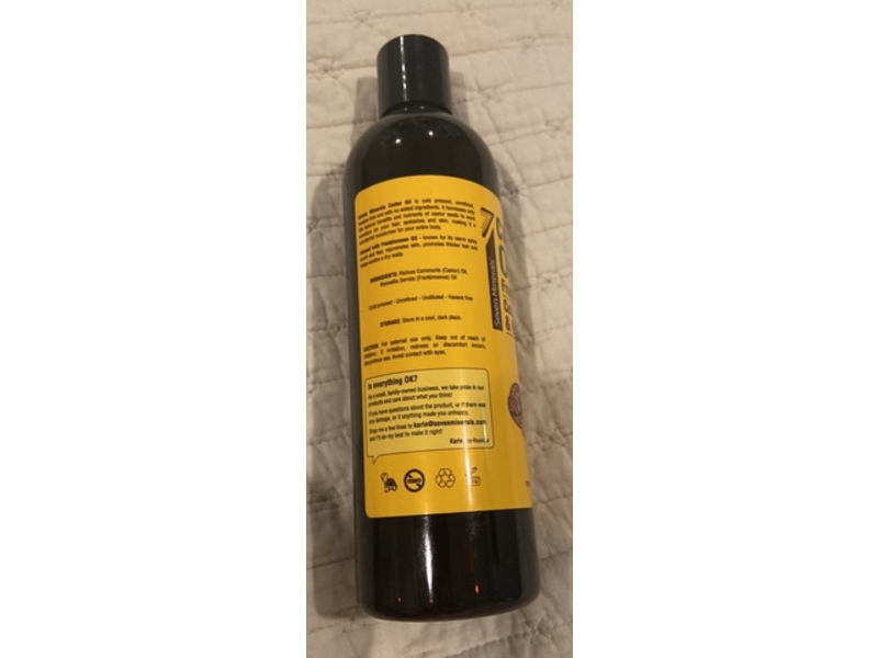 Seven Minerals Cold Pressed Castor Oil + Frankincense, 16 fl oz/473 mL