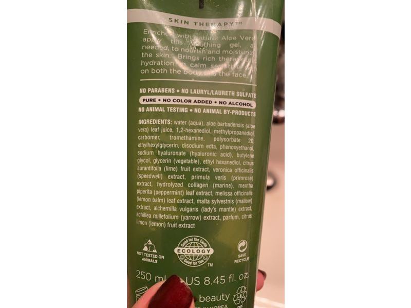 Earth Therapeutics Aloe Vera Soothing Gel, 8.45 fl oz/250 ml