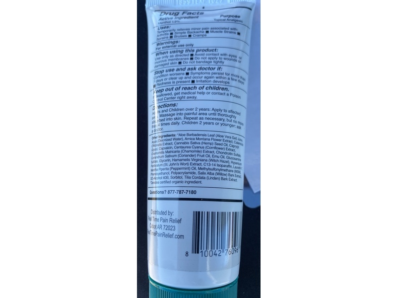 Real Time Pain Relief Maxx Plus Topical Analgesic Lotion, 3 fl oz/88 mL