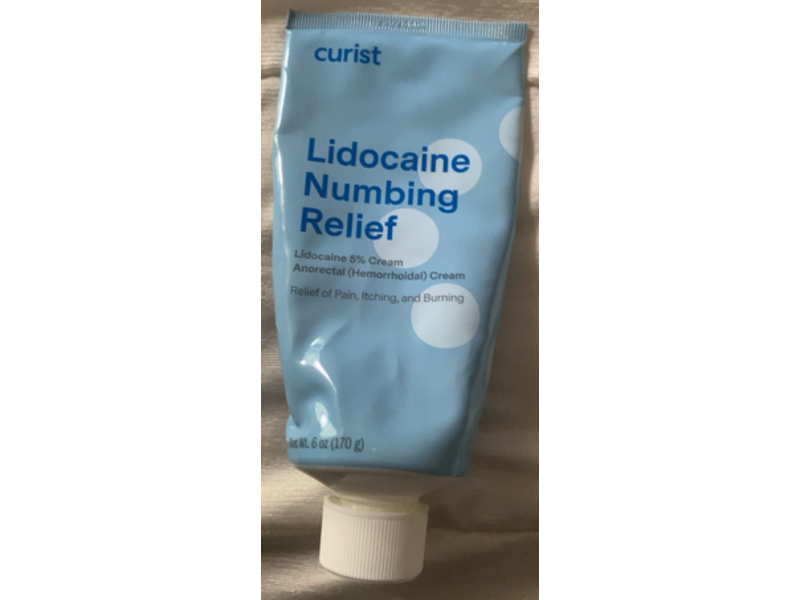 Curist Lidocaine 5% Cream, 6 oz/170 g