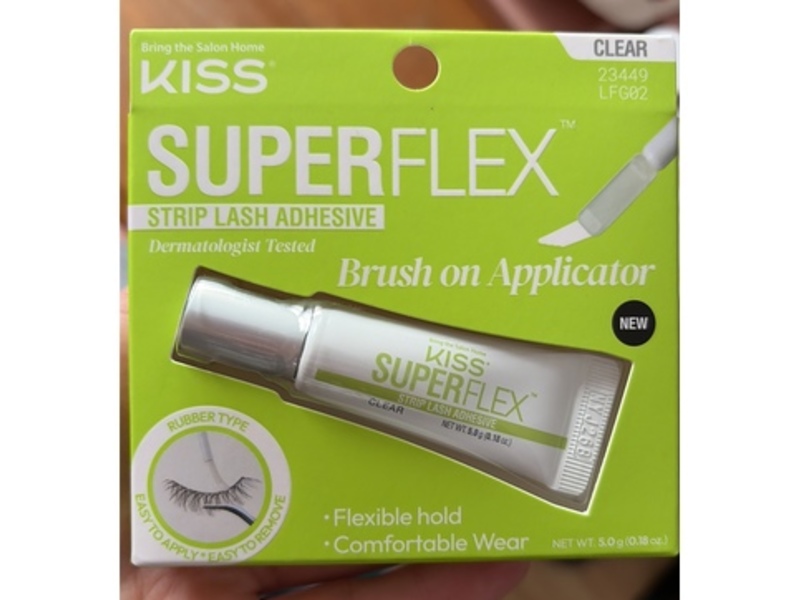 Kiss Superflex Strip Lash Adhesive, Clear, 0.18 oz/5 g