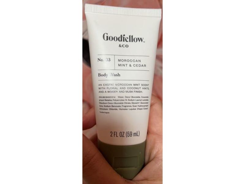 Goodfellow & Co Body Wash, Moroccan Mint & Cedar, 2 fl oz/59 mL