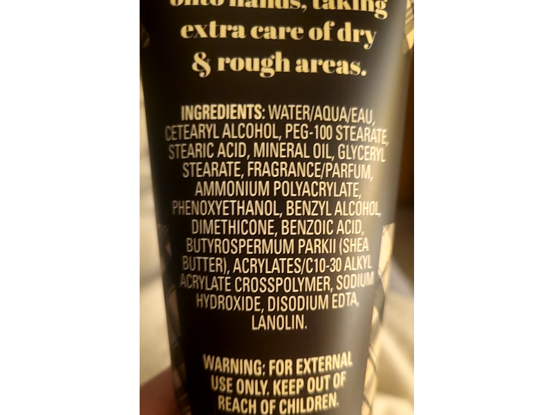 Johnson Parker Shea Butter Scented Hand Cream, Cozy Cabin, 8 fl oz/236 mL