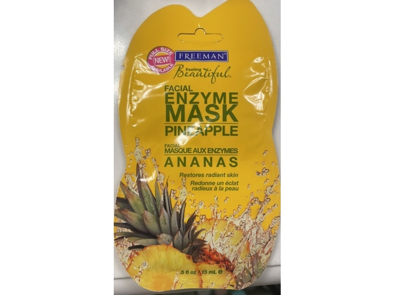FREEMAN Facial Enzyme Mask, Pineapple, 0.5 fl oz/15 mL