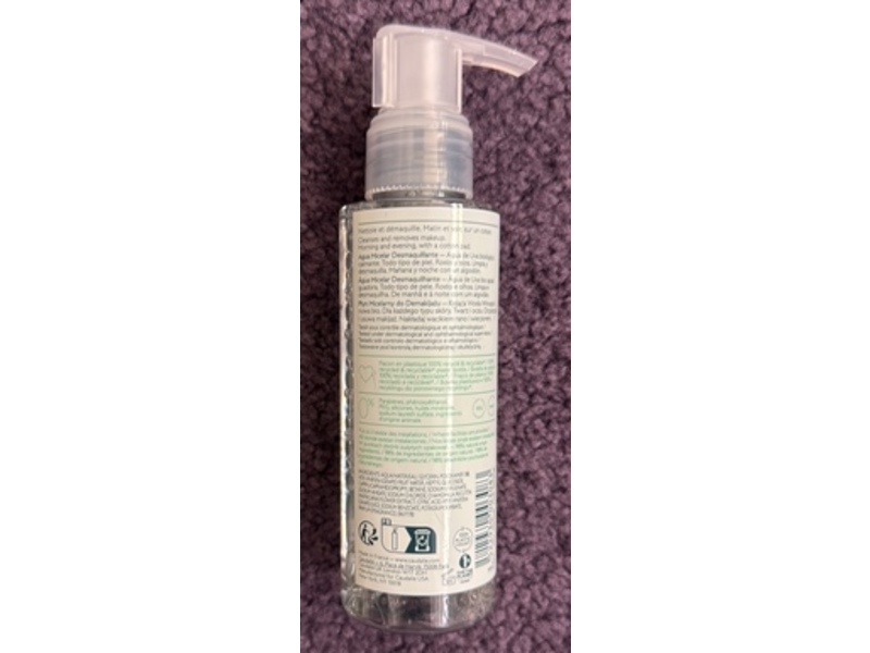 Caudalie Micellar Cleansing Water, Vinoclean, 3.3 fl oz/100 mL