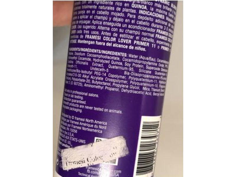 Framesi Color Lover Dynamic Blonde Violet Shampoo, 16.9 fl oz/500 mL