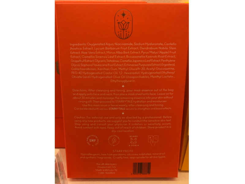 Starrytale, N.34 Perfect Bright Sheet Mask, 30 mL, 5 Count