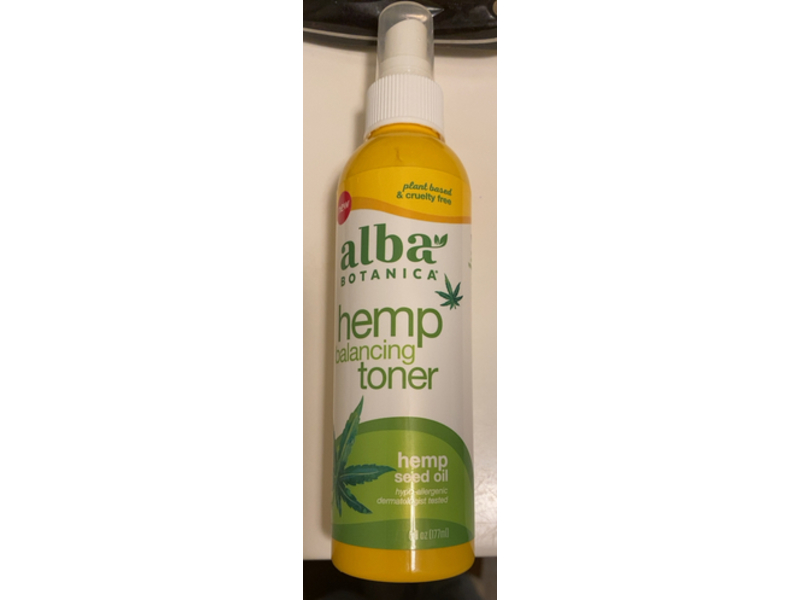 Alba Botanica Hemp Balancing Toner, Hemp Seed Oil, 6 fl oz/177 mL