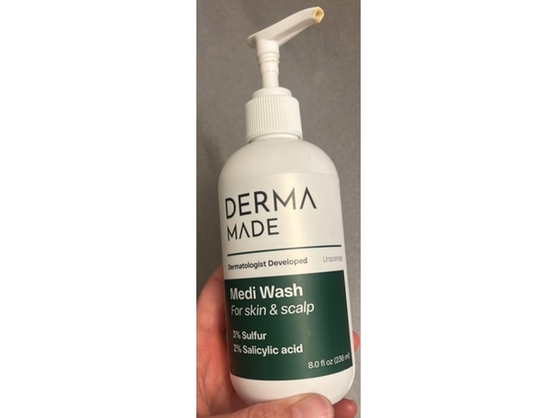 Derma Made Medi Wash, 3% Sulfur & 2% Salicylic Acid, 8.0 fl oz/236 mL