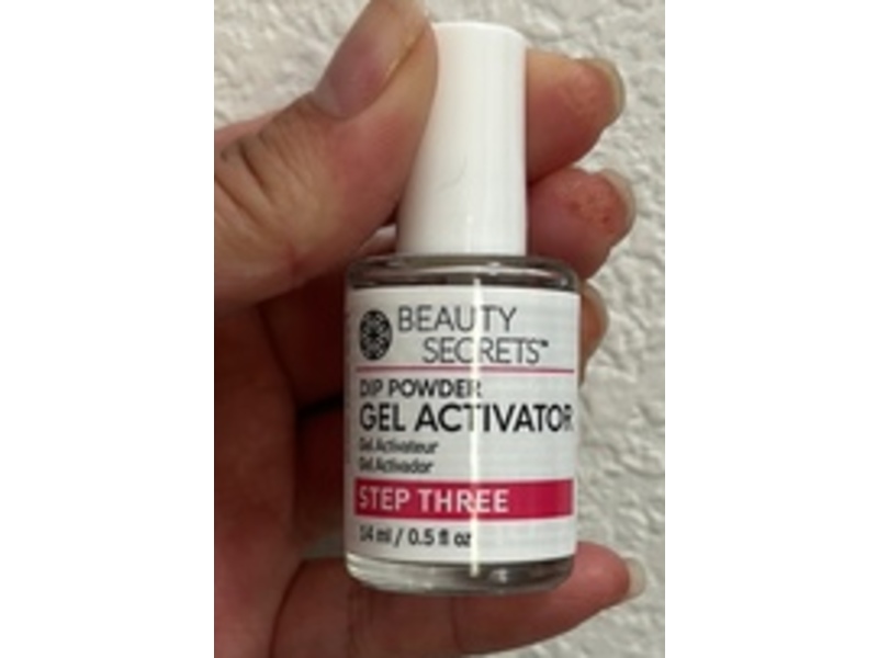 Beauty Secrets Dip Powder Gel Activator, Step Three, 0.5 fl oz/14 mL