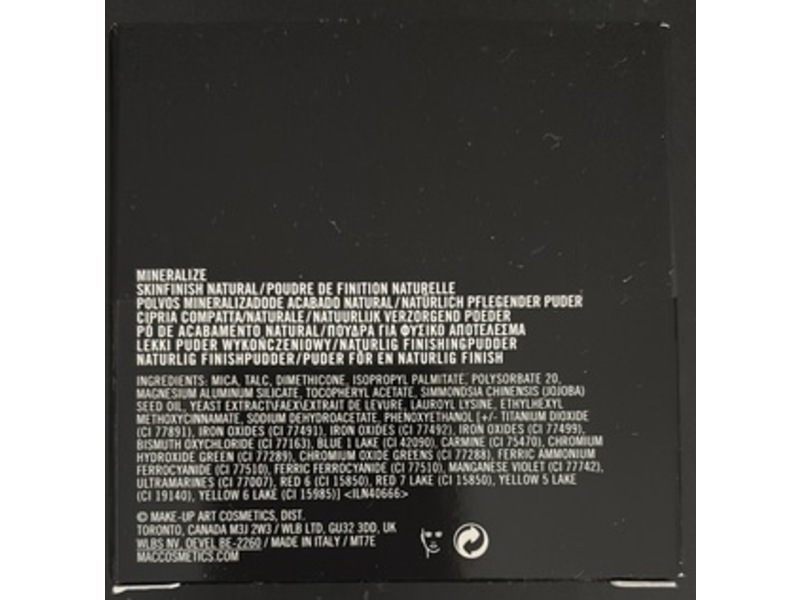 M.A.C Mineralize Skinfinish Natural Face Powder, Light Plus, 0.35 oz/10 g