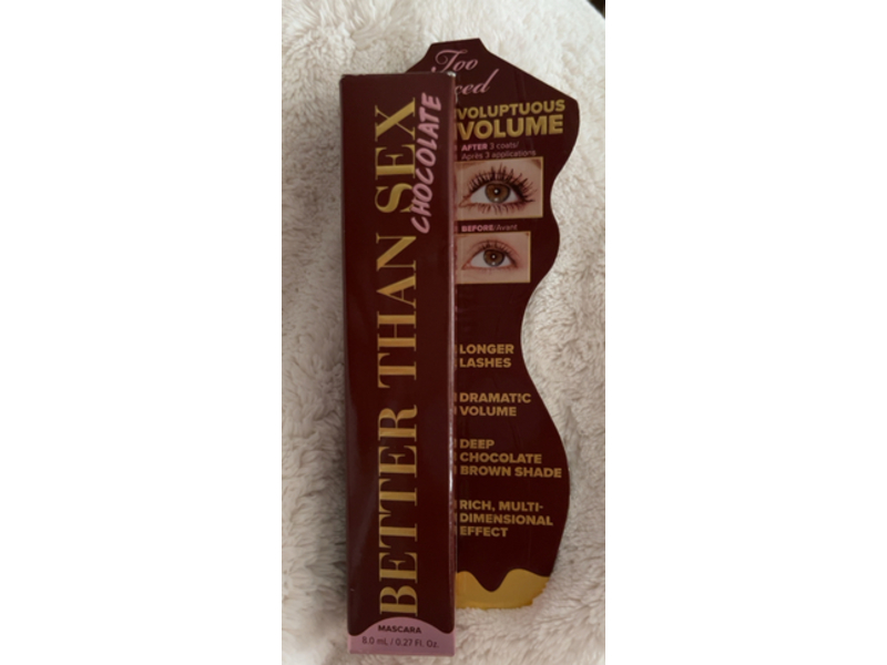 Too Faced Better Than Sex Volume Mascara, Chocolate, 0.27 fl oz/8.0 mL