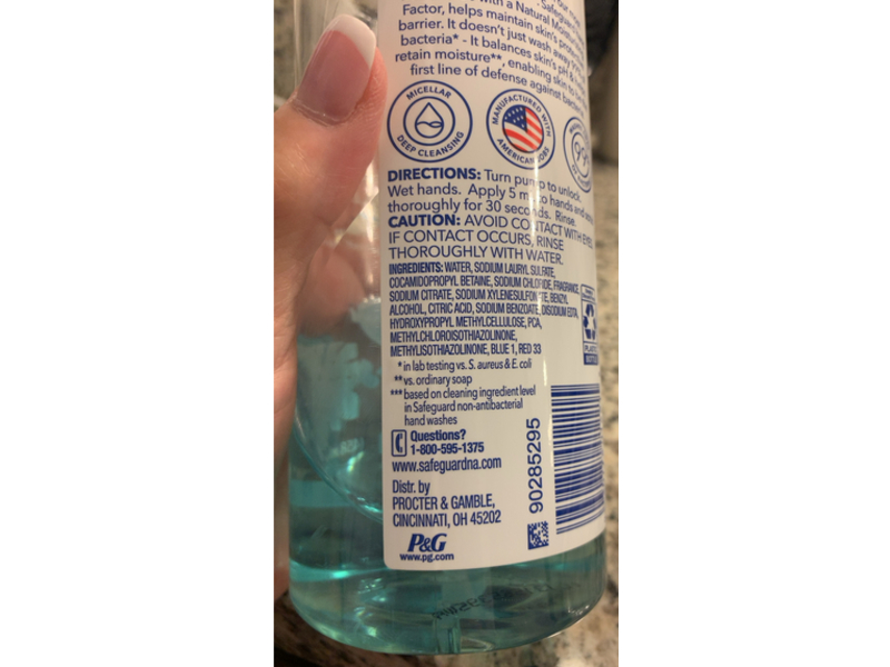 Safeguard Ultimate Care Hand Wash, Ocean Breeze, 15.5 fl oz/458 mL