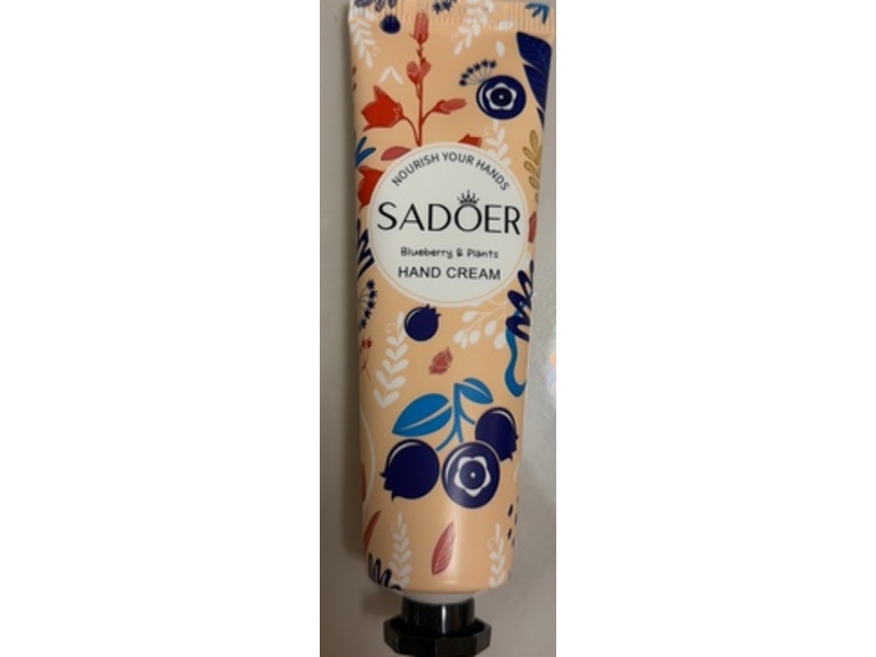 Sadoer Hand Cream, Blueberry & Plants, 30 g