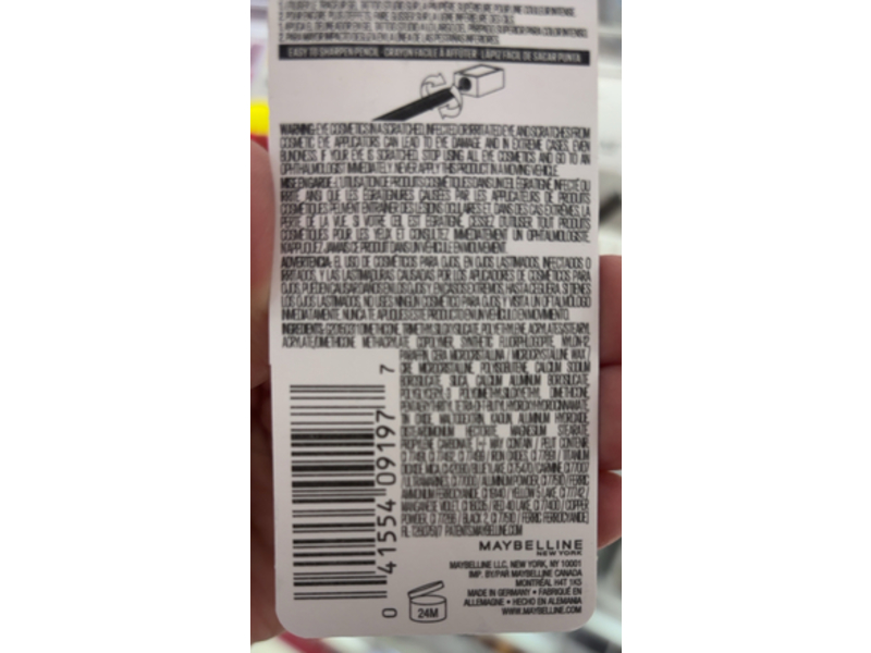 Maybelline Tattoo Studio Sharpenable Gel Pencil, 820 Biscotti Cream, 0.04oz/1.2 g