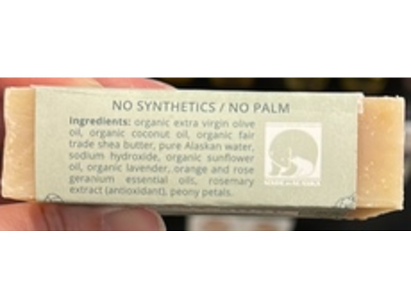 Alpenglow Bar Soap, Peony, 4 oz/113 g