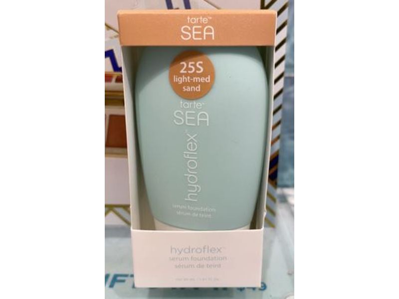 Tarte Sea Hydroflex Serum Foundation, 25S Light Medium Sand, 1.01 fl oz/30 mL