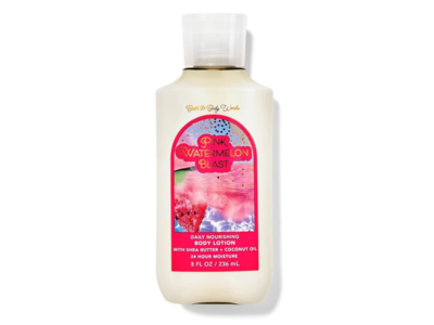 Bath & Body Works Daily Nourishing Body Lotion, Pink Watermelon Blast, Shea Butter + Coconut Oil, 8 fl oz/236 mL