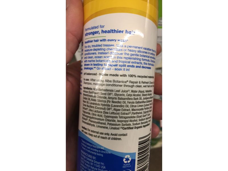 Alba Botanica Repair & Refresh Conditioner, Ocean Surf, 12 oz/340 g