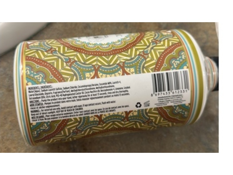 Mosaic Hand Soap, Coconut & Hibiscus, 24.6 fl oz/730 mL