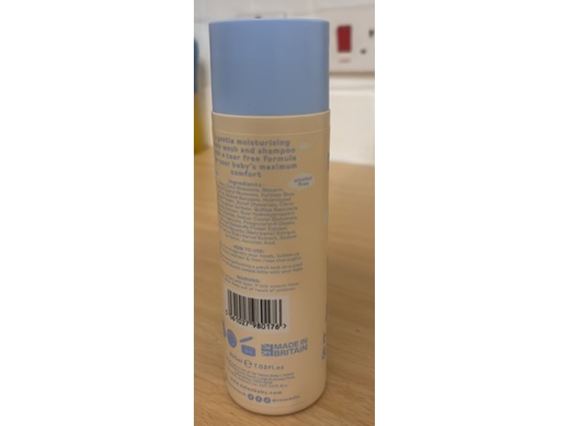 Nala's Baby Body Wash & Shampoo, Vanilla Cloud, 7.03 fl oz/200 mL