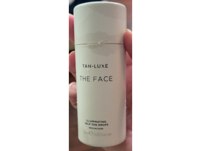 Tan Luxe The Face Illuminating Self Tan Drops, Medium/Dark 0.33 fl oz/10 mL