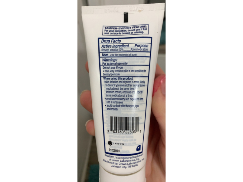 PanOxyl Acne Foaming Wash, 3 oz/85 g