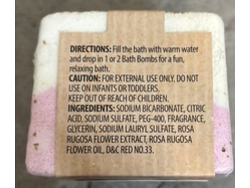Spa Luxury Bath Fizzy, Rose, 4.2 oz/120 g