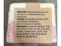 Spa Luxury Bath Fizzy, Rose, 4.2 oz/120 g - thumbnail 3