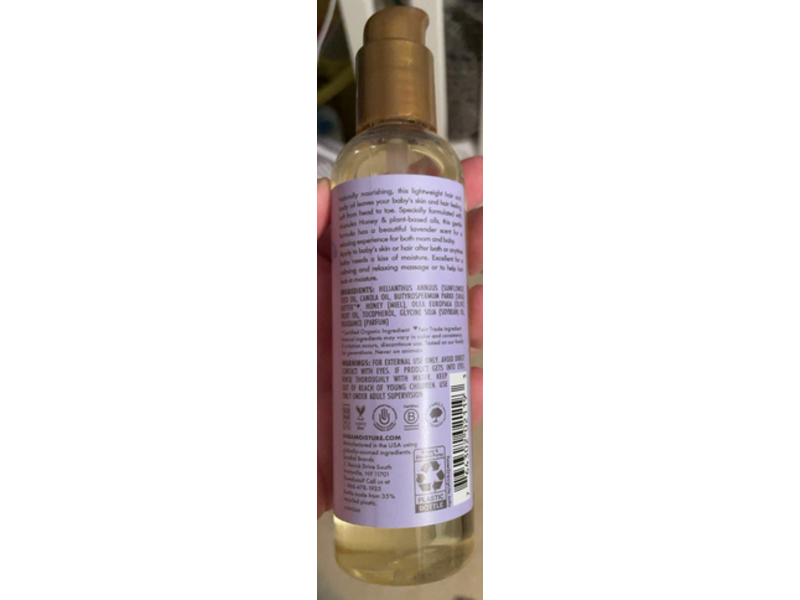 SheaMoisture Baby Hair & Body Oil, 4.1 fl oz/121 mL