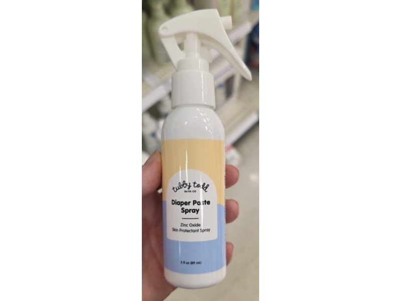Tubby Todd Bath Co Sweet Cheeks Diaper Paste Spray, Zinc Oxide, 3 fl oz/89 mL
