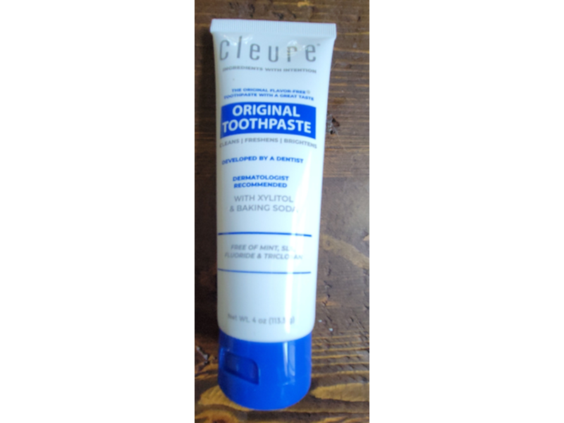 Cleure Original Flavor Free Toothpaste, 4 fl oz/113.4 g