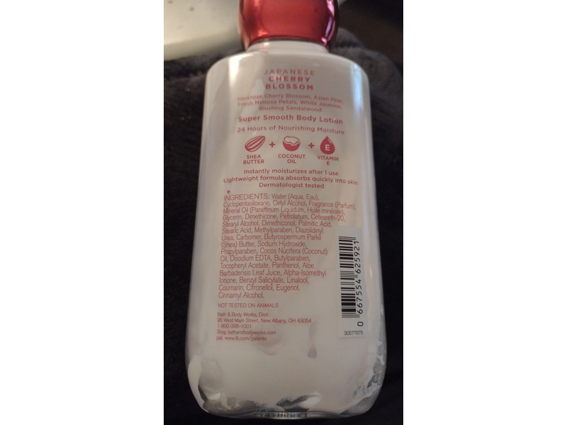 Bath & Body Works Body Lotion, Japanese Cherry Blossom, 8fl oz/236 mL