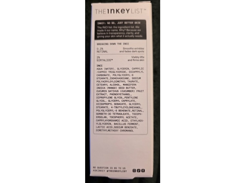 The Inkey List Advanced Retinal Serum, Treat, 0.5 fl oz/15 mL