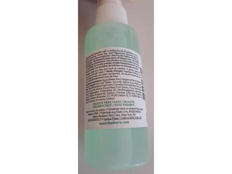 Mario Badescu Skincare Facial Spray, Aloe + Cucumber & Green Tea, 2 fl oz/59 mL