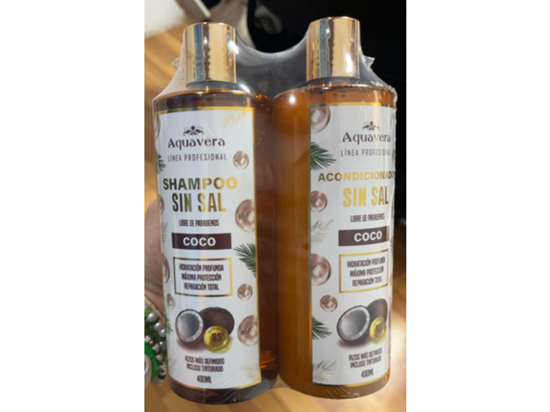 Aquavera Shampoo, Coco, 400 mL