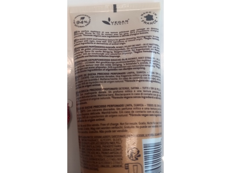 Nuxe Paris Prodigieux Shower Oil, 3.3 fl oz/100 mL