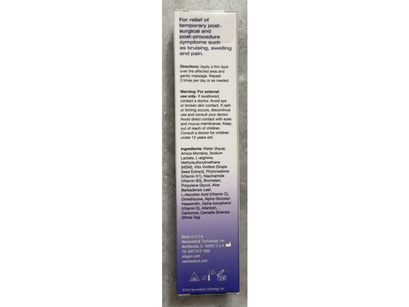 Silagen Topical Recovery Gel, Arnica Montana, Bromelain & Vitamin K, 0.7 oz/20 g