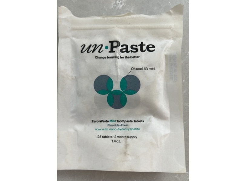 Unpaste Zero-Waste Toothpaste Tablets, Mint, 1.2 oz, 125 Count