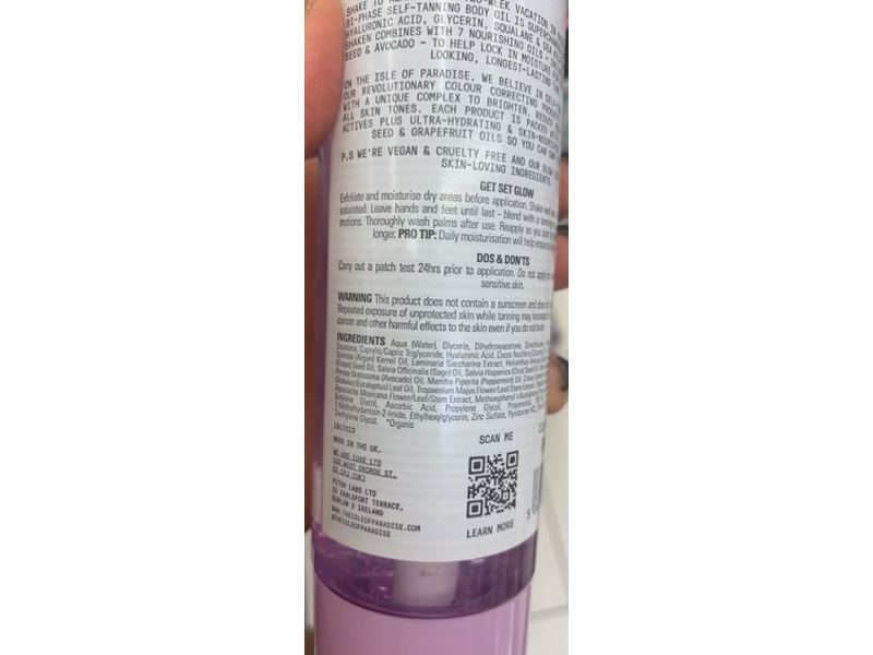 Isle of Paradise Self Tanning Oil Mist, Dark, 6.76 fl oz/200 mL